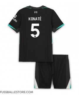 Günstige Liverpool Ibrahima Konate #5 Auswärts Trikotsatzt Kinder 2024-25 Kurzarm (+ Kurze Hosen)